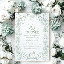 Recherche de olive green baby shower invitations Cheval