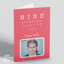 Recherche de neuvième anniversaire cartes 9 ans