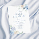 Recherche de beau bébé invitations Bleu poussiéreux