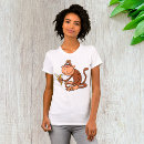 Recherche de singe avec la banane tshirts Pour elle