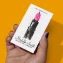 Recherche de rouge à lèvres rose cartes visite Chic