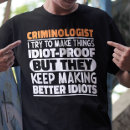 Zoek naar criminoloog tshirts Criminologie