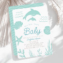 Recherche de dauphin bleu invitations Baby