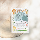 Recherche de jungle remerciements cartes Animaux de fête