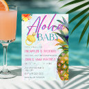 Recherche de luau baby shower fille invitations Ananas