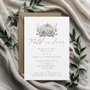 Recherche de fall in love bridal shower invitations Élégant