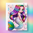 Recherche de sirenes cartes postales Girl