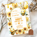 Recherche de 1ans anniversaire invitations Baby girl