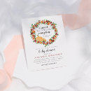 Recherche de de chute baby shower invitations Orange