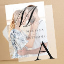 Recherche de elegant monogram invitations Moderne