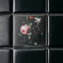 Recherche de vase de fleurs carreaux Vintage