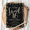 Recherche de glitter anniversaire invitations Seize ans