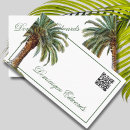 Recherche de palmier vert cartes visite Simple