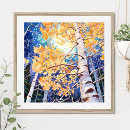 Recherche de peinture de paysage posters Bouleau