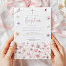 Recherche de boho baptême invitations Aquarelle florale