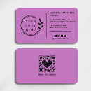 Recherche de orchidées cartes visite Code qr