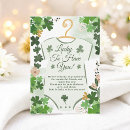 Recherche de trèfle chanceux vœux cartes Baby shower irlandais