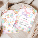Recherche de crème glacée pastel invitations Girl