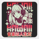 Recherche de anime girl autocollants Otaku