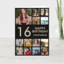 Zoek naar zoete zestien kaarten Fotocollage