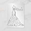 Recherche de robe nuptiale cartes visite Mariée