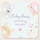 Recherche de verre mignons dessous de dessous de verres Baby shower mignon