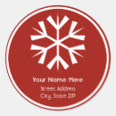 Zoek naar witte sneeuwvlok stickers Rood en wit