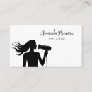 Recherche de silhouette femme cartes visite Noir et blanc