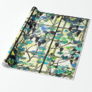 Zoek naar druiven cadeaupapier Gekleurd glas
