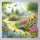 Recherche de chemin de jardin posters Floral