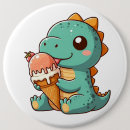 Recherche de dinosaure drôle badges Mignon