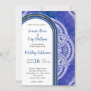 Recherche de mandala bleu invitations Géométrique