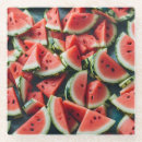Recherche de motif tranches pasteque dessous de verres Été