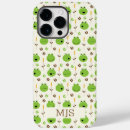 Recherche de motif de grenouille iphone coques Vert