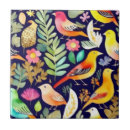 Recherche de motifs colorés carreaux Botanique