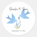 Recherche de colombes mariage autocollants Personnalisation