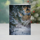 Recherche de neige couvert vœux cartes Sapin