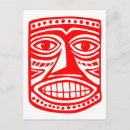 Recherche de masque tribal cartes postales Visage