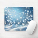 Recherche de flocons neige tapis souris Hiver