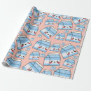 Zoek naar melk cadeaupapier Blauw