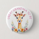 Recherche de girafe badges Fleurs
