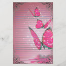 Recherche de papier à lettres rayé Fleurs