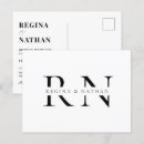 Recherche de monogramme moderne cartes postales Élégant
