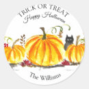 Recherche de chat orange autocollants Aquarelle