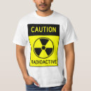 Recherche de signe radioactif vêtements Avertissement