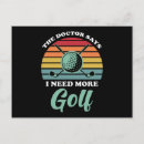 Recherche de balles de golf cartes postales Rétro