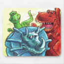 Recherche de dinosaure vert tapis souris Bleu