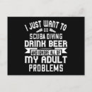 Recherche de plongée sous marine cartes postales Plongeur