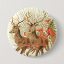 Zoek naar rendieren buttons Vintage