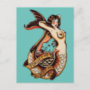 Recherche de tatouage vintage cartes postales Rétro